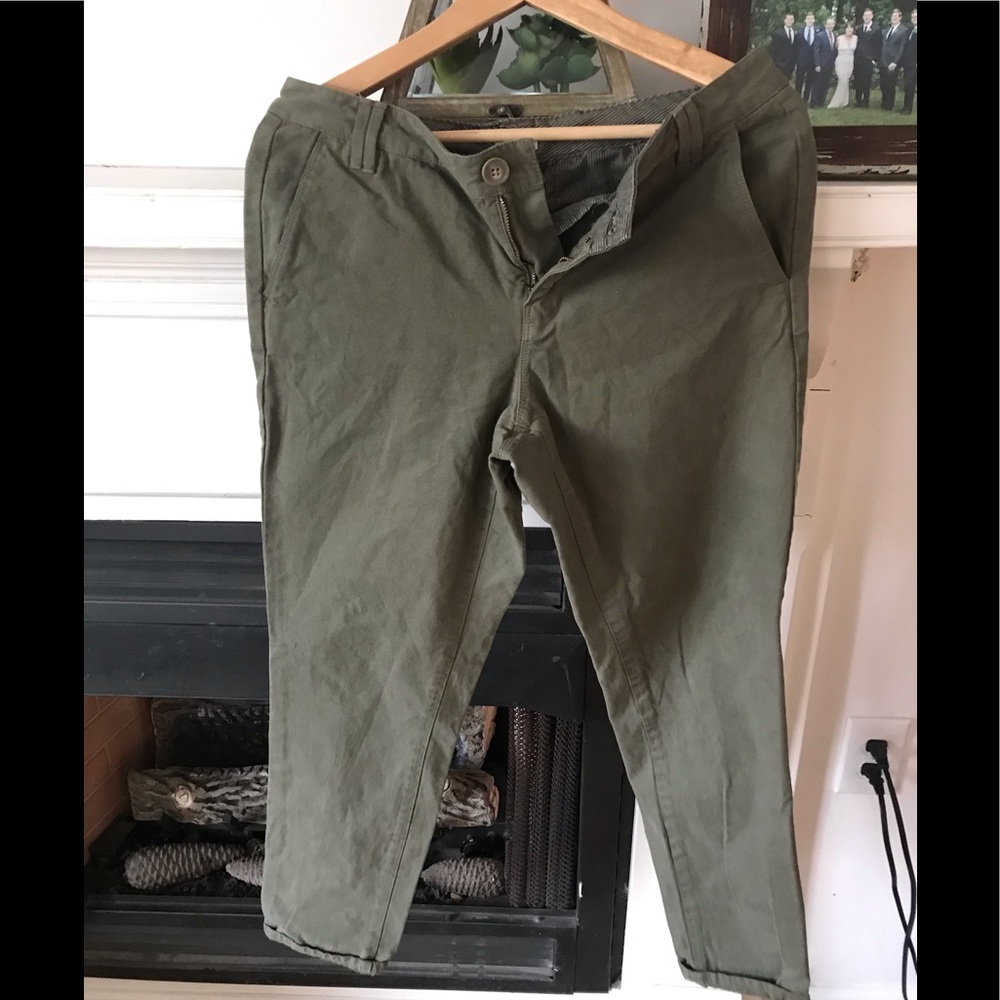 Madewell olive chinos